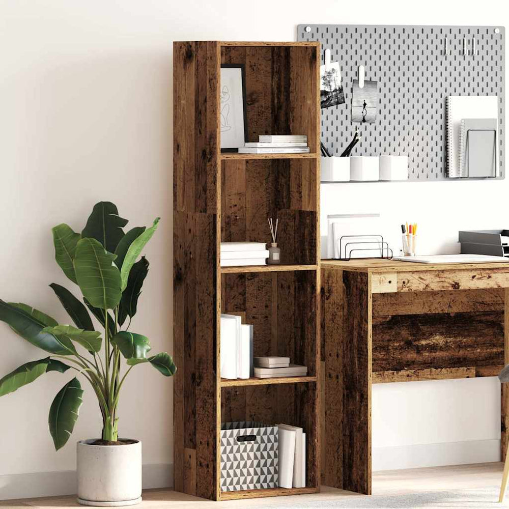 vidaXL Bookcase Reclaimed Wood Look 40x30x152 cm Engineered Wood