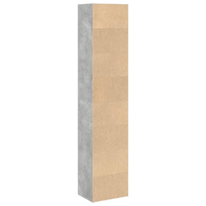 Betongraues Bücherregal 40x30x189 cm