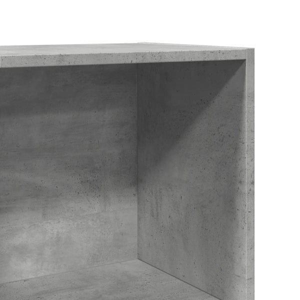 Betongraues Bücherregal 40x30x189 cm