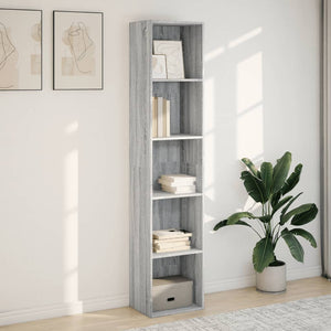 vidaXL Bibliothèque gris Sonoma 40x30x189 cm en bois d'ingénierie