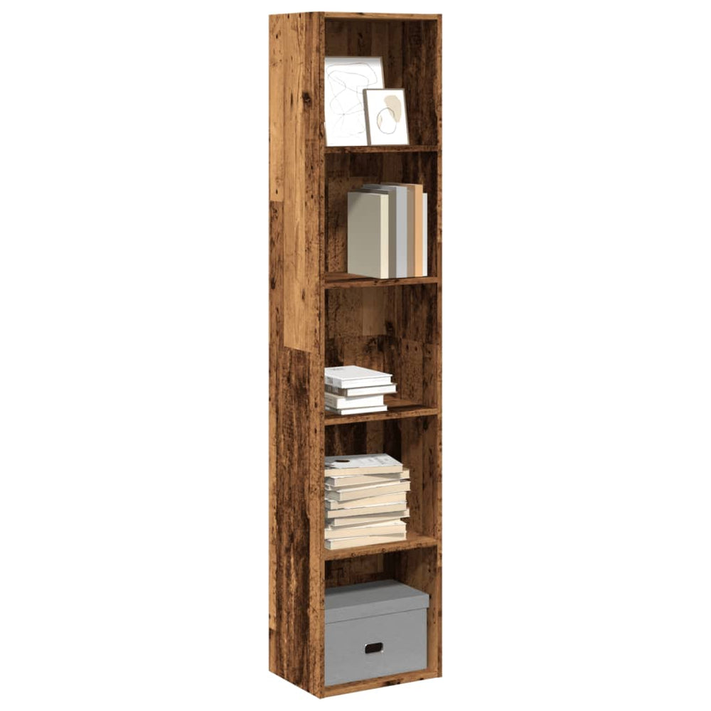 vidaXL Bookshelf Reclaimed Wood Look 40x30x189 cm Engineered Wood