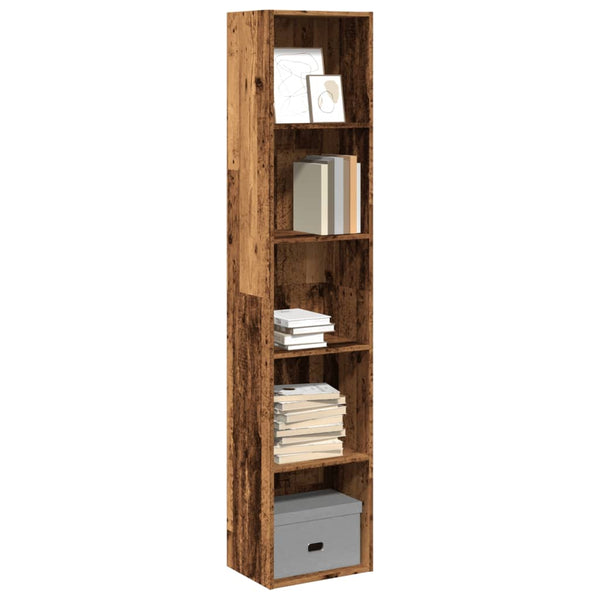 Bücherregal Altholz-Optik, 189 cm hoch