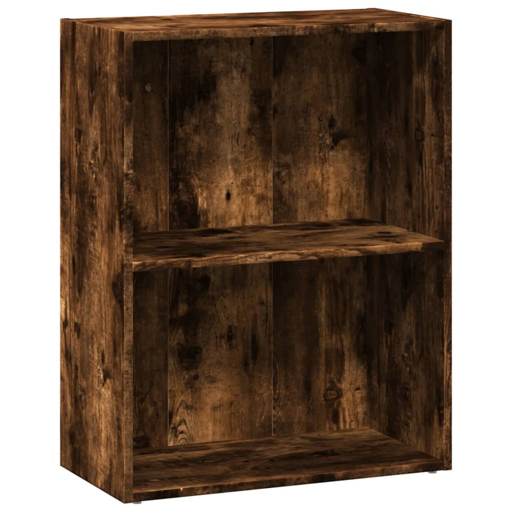 vidaXL Bookshelf Smoked Oak 60x30x77 cm Engineered Wood