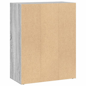 Bücherregal Grau Sonoma 60x30x77 cm