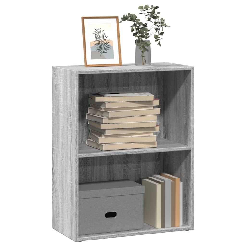 Bücherregal Grau Sonoma 60x30x77 cm