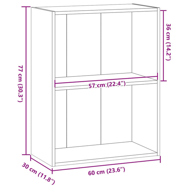 Bücherregal Artisan Eiche 60x77 cm