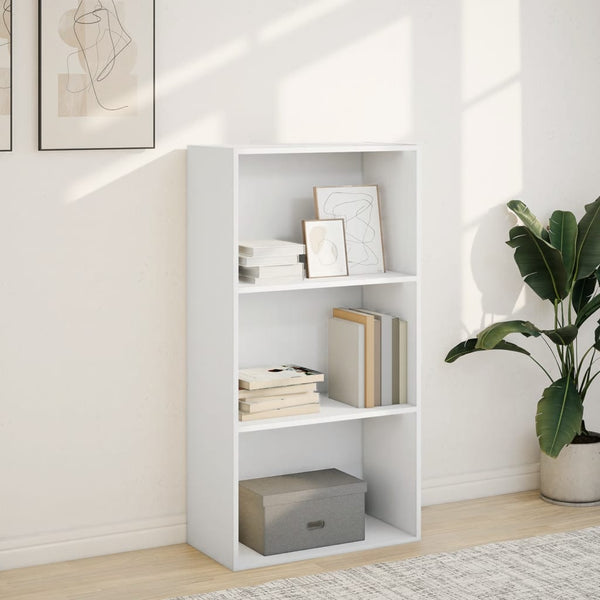 Bücherregal Weiß 60x30x114 cm