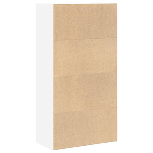Bücherregal Weiß 60x30x114 cm