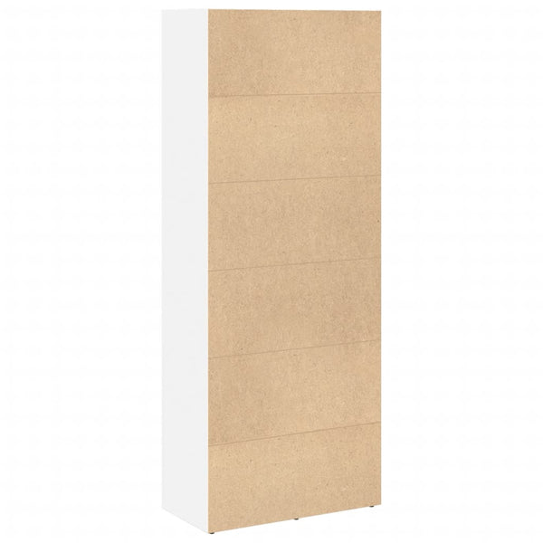 Weißes Bücherregal 60x30x152 cm