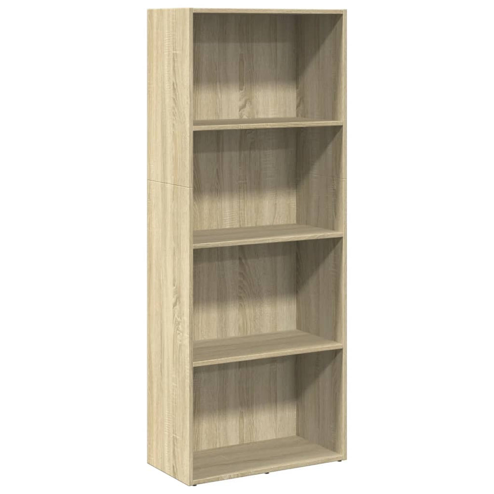vidaXL Sonoma Oak Bookcase 60x30x152 cm Engineered Wood
