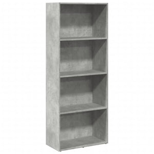 Bücherregal Betongrau 60x30x152 cm