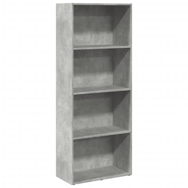 Bücherregal Betongrau 60x30x152 cm