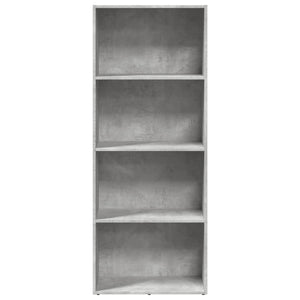 Bücherregal Betongrau 60x30x152 cm
