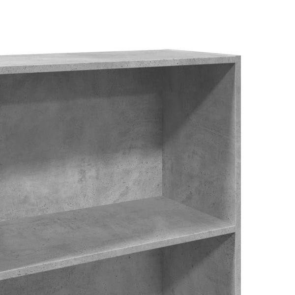 Bücherregal Betongrau 60x30x152 cm