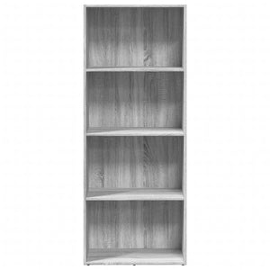 Bücherregal Grau Sonoma 60x30x152 cm