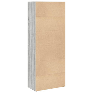 Bücherregal Grau Sonoma 60x30x152 cm