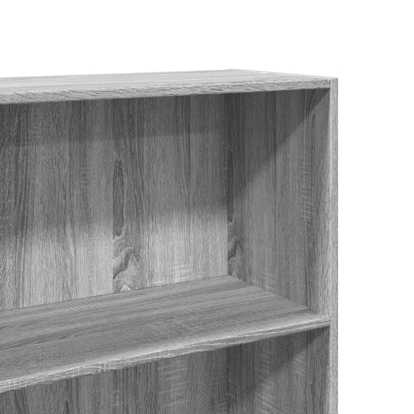 Bücherregal Grau Sonoma 60x30x152 cm