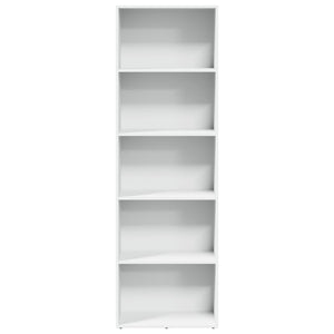 Bücherregal Weiß 60x30x189 cm