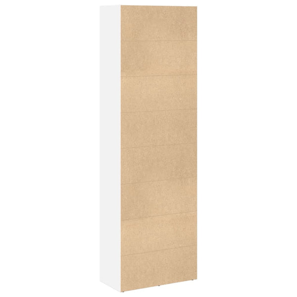 Bücherregal Weiß 60x30x189 cm