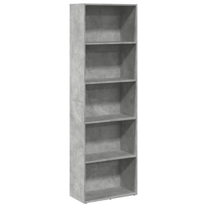 Bücherregal Betongrau 60x30x189 cm