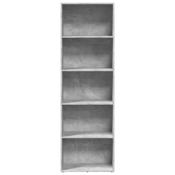 Bücherregal Betongrau 60x30x189 cm