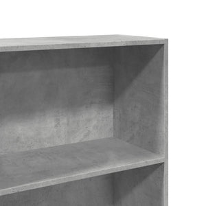 Bücherregal Betongrau 60x30x189 cm