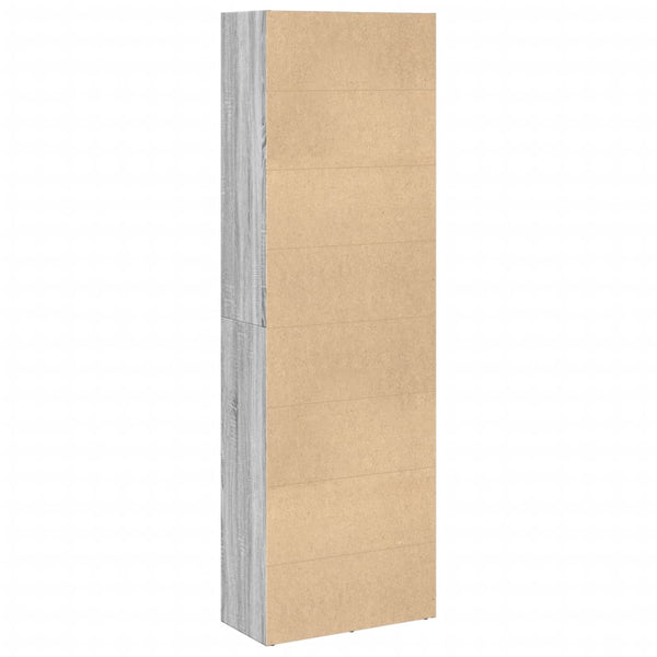 Bücherregal Grau Sonoma 60x30x189 cm