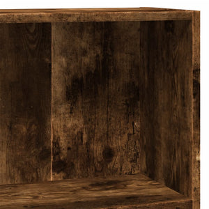 vidaXL Bibliothèque chêne fumé 80x30x77 cm bois d'ingénierie