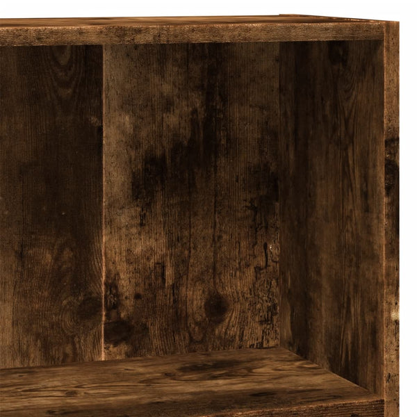 vidaXL Bibliothèque chêne fumé 80x30x77 cm bois d'ingénierie