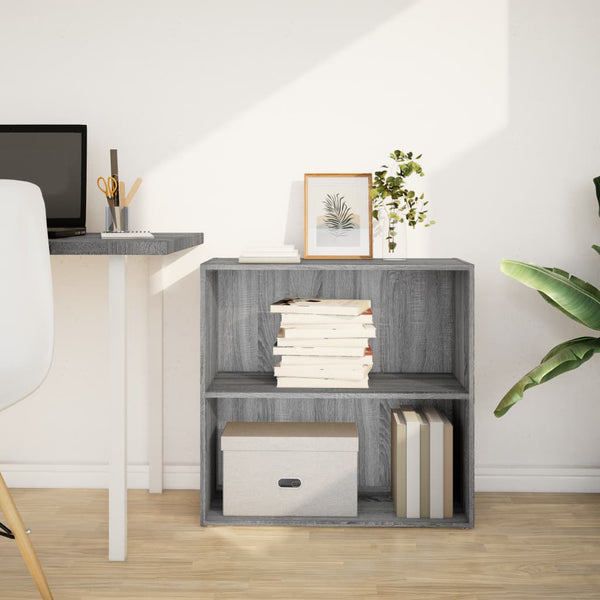 Bücherregal Grau Sonoma 80 cm