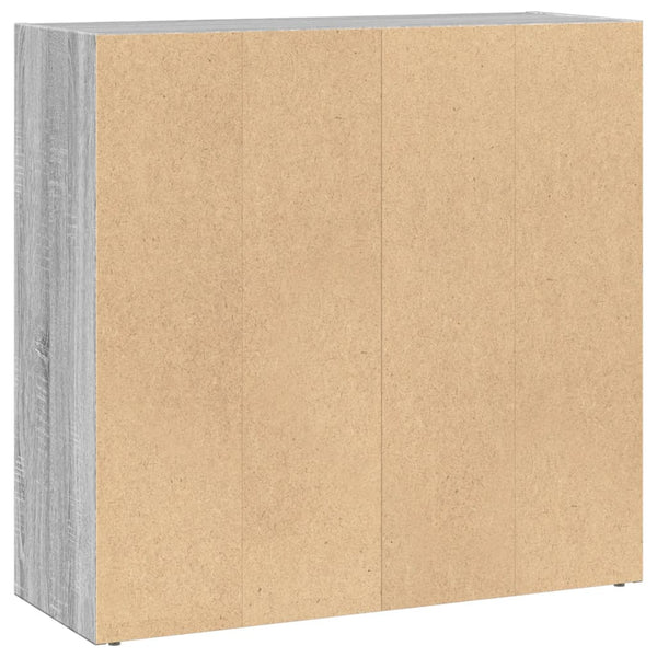 Bücherregal Grau Sonoma 80 cm