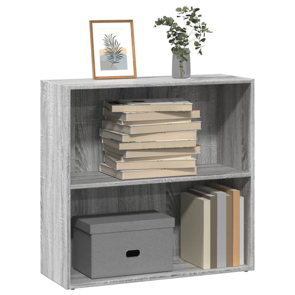 Bücherregal Grau Sonoma 80 cm