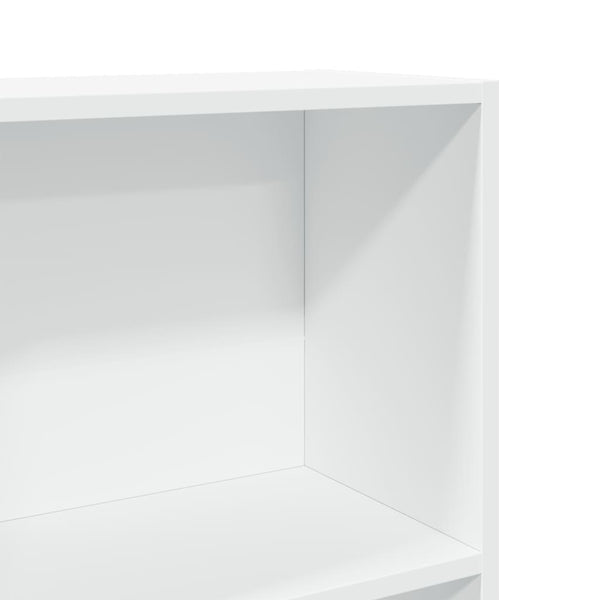 Bücherregal Weiß 80x30x114 cm