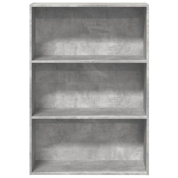 vidaXL Bibliothèque Gris Ciment 80x30x114 cm Bois d'ingénierie
