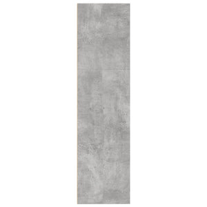 vidaXL Bibliothèque Gris Ciment 80x30x114 cm Bois d'ingénierie