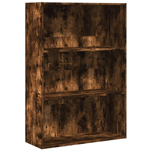 vidaXL Bibliothèque en chêne fumé 80x30x114 cm Bois d'ingénierie