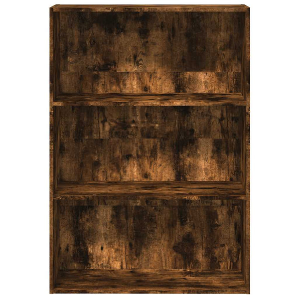 vidaXL Bibliothèque en chêne fumé 80x30x114 cm Bois d'ingénierie