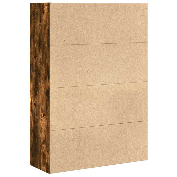 vidaXL Bibliothèque en chêne fumé 80x30x114 cm Bois d'ingénierie