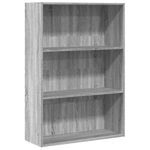 Bücherregal Grau Sonoma 80x30x114 cm