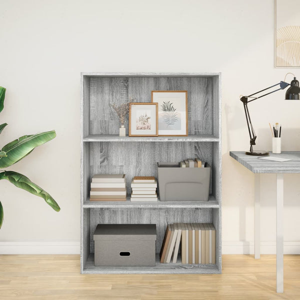 Bücherregal Grau Sonoma 80x30x114 cm