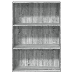 Bücherregal Grau Sonoma 80x30x114 cm