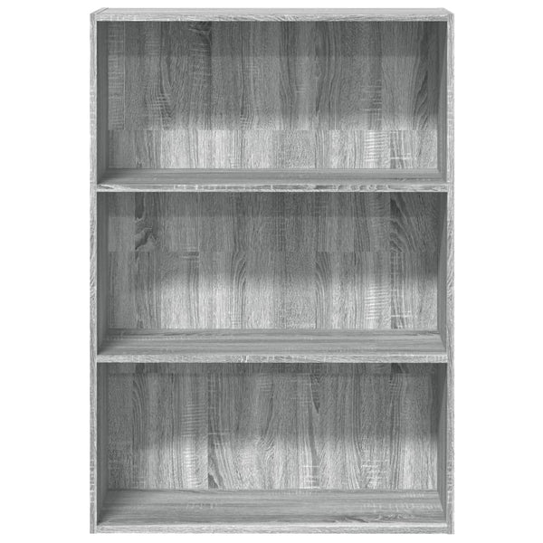Bücherregal Grau Sonoma 80x30x114 cm