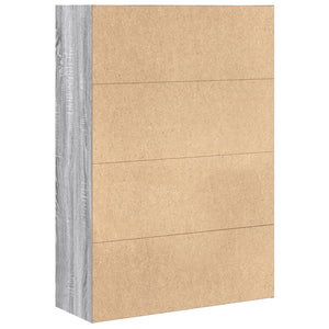 Bücherregal Grau Sonoma 80x30x114 cm