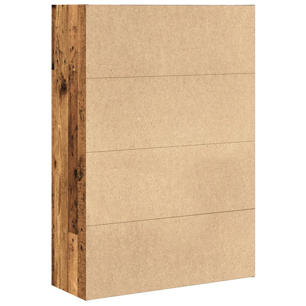 Bücherregal Altholz-Optik, 80x114 cm