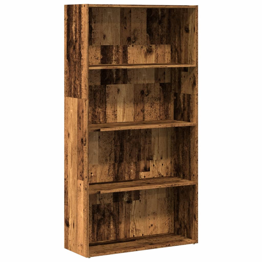 vidaXL Bookshelf Reclaimed Wood Look 80x30x152 cm Engineered Wood