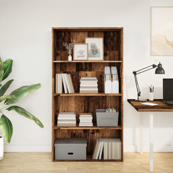 Bücherregal Altholz-Optik, 80 cm breit