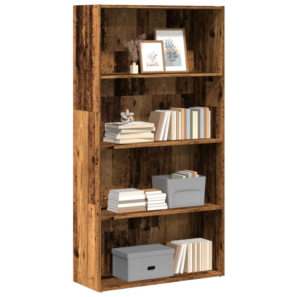 Bücherregal Altholz-Optik, 80 cm breit
