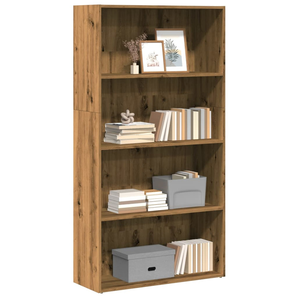 vidaXL Bookshelf Artisan Oak 80x30x152 cm Engineered Wood