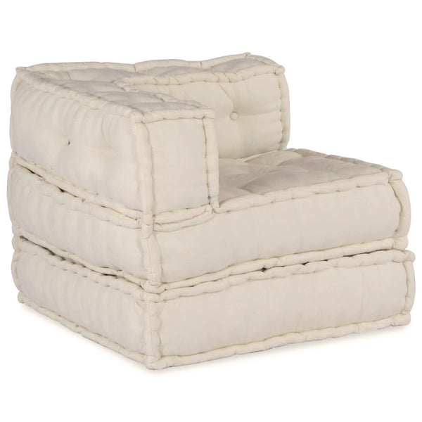 Modulare Sofagarnitur 3-teilig Creme