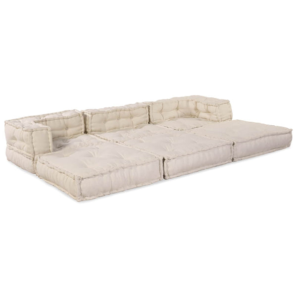 Modulare Sofagarnitur 3-teilig Creme